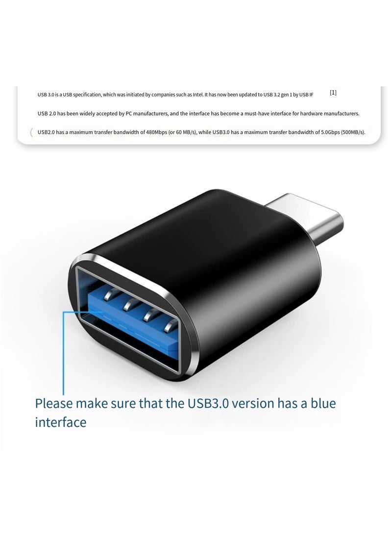 aoba - Black Type-C adapter with USB port - Image 1