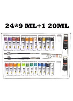 Camlin Camlin CAMEL 0899758 24 * 9 ML + 1 TITANIUM WHITE TUBE 20ML ARTISTS ACRYLIC COLOR PAINT SET (24 SHADES) (Set of 25 Multicolor)  - Image 2