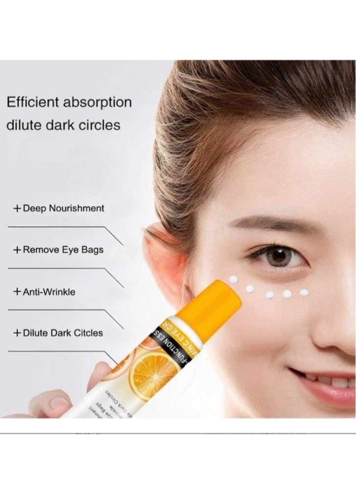 Disaar Eye Cream with Vitamin C and Hyaluronic Acid 25ml – Anti-Aging & Wrinkle-Reducing, Brightens Dark Circles, Deeply Hydrates and Revitalizes Delicate Under-Eye Skin, Suitable for All Skin Types - Image 4