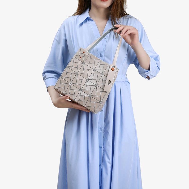 2025 Spring/ Style Diamond Geometric Bag With Colorful Studs Mini Small Box Handbag Tote Bag Diamond Women'S Bag - Image 3