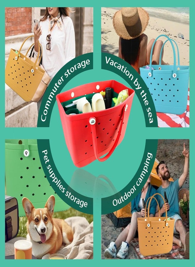 Lckaey ملحقات شاطئ Lckaey لمنظم حقيبة Bogg Bag XL، فاصل تنظيم حقيبة Bogg Bag، حشوة منظم حقيبة Bogg Bag 3018Green-L - Image 5