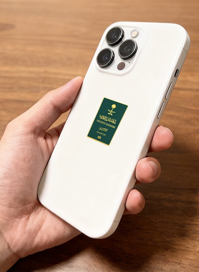 3 Pcs Saudi Arabia Passport Iron Mobile Sticker - Image 3