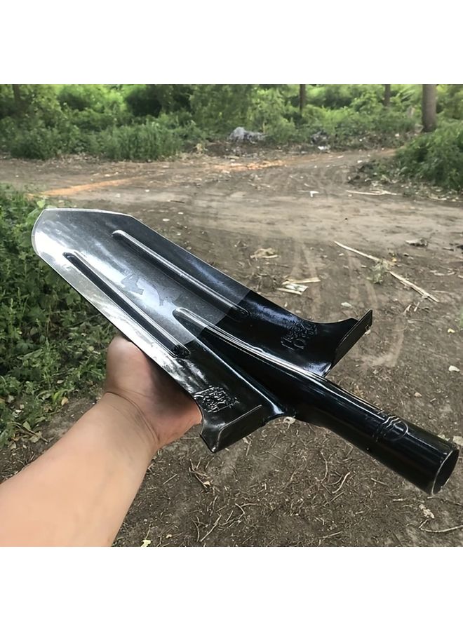 Heavy Duty Manganese Steel Garden Shovel With Ergonomic Wooden Handle 1pc - Image 5