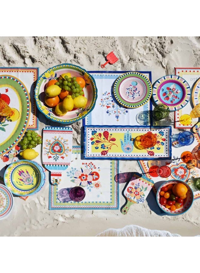 Baci milano Melamine Dinner Set 18 Pieces for 6 Persons – Mamma Mia Collection, Unbreakable Plates and Bowls, Tableware, Dinnerware, Dining, Kitchen, Home, Gift, Italian Design by Baci Milano - Image 2