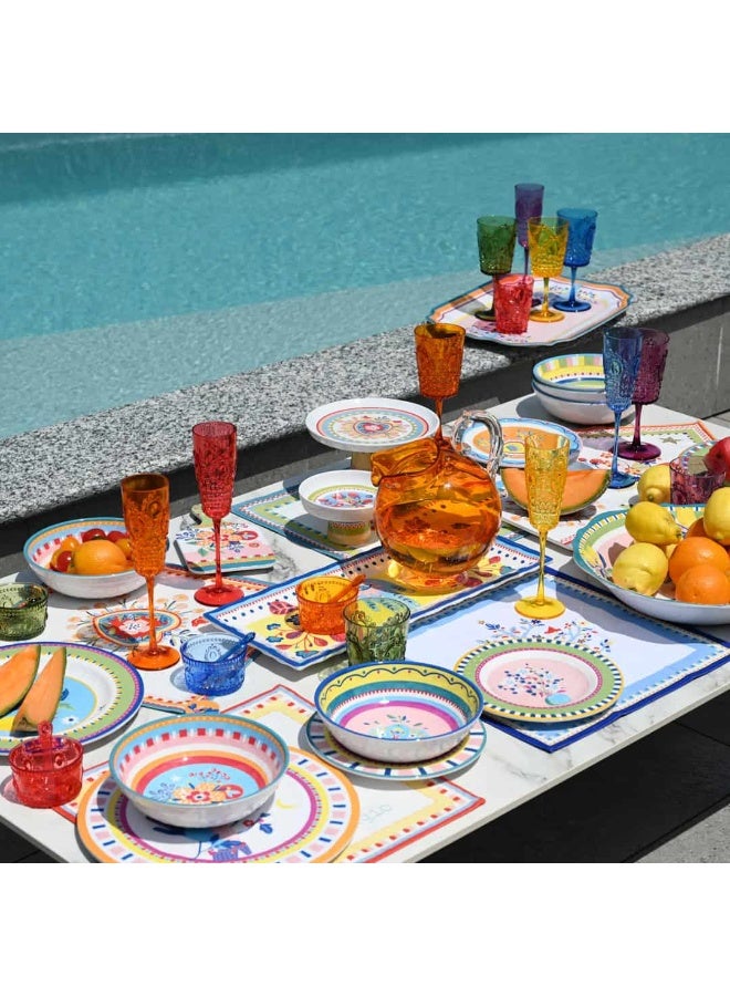 Baci milano Melamine Dinner Set 18 Pieces for 6 Persons – Mamma Mia Collection, Unbreakable Plates and Bowls, Tableware, Dinnerware, Dining, Kitchen, Home, Gift, Italian Design by Baci Milano - Image 4