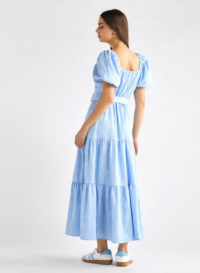 Splash FAV Belted Tiered Dress - Image 3