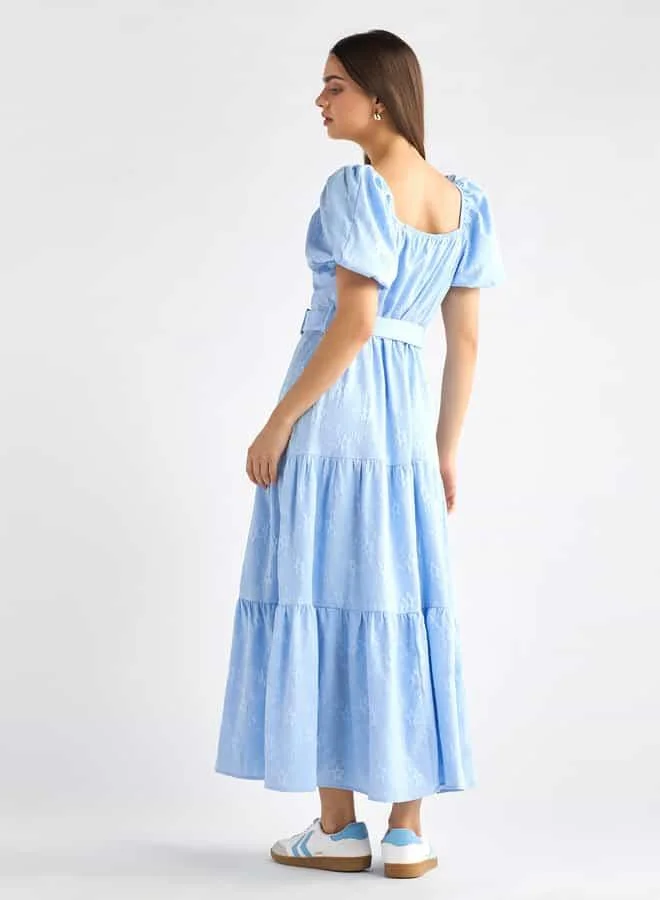 Splash FAV Belted Tiered Dress