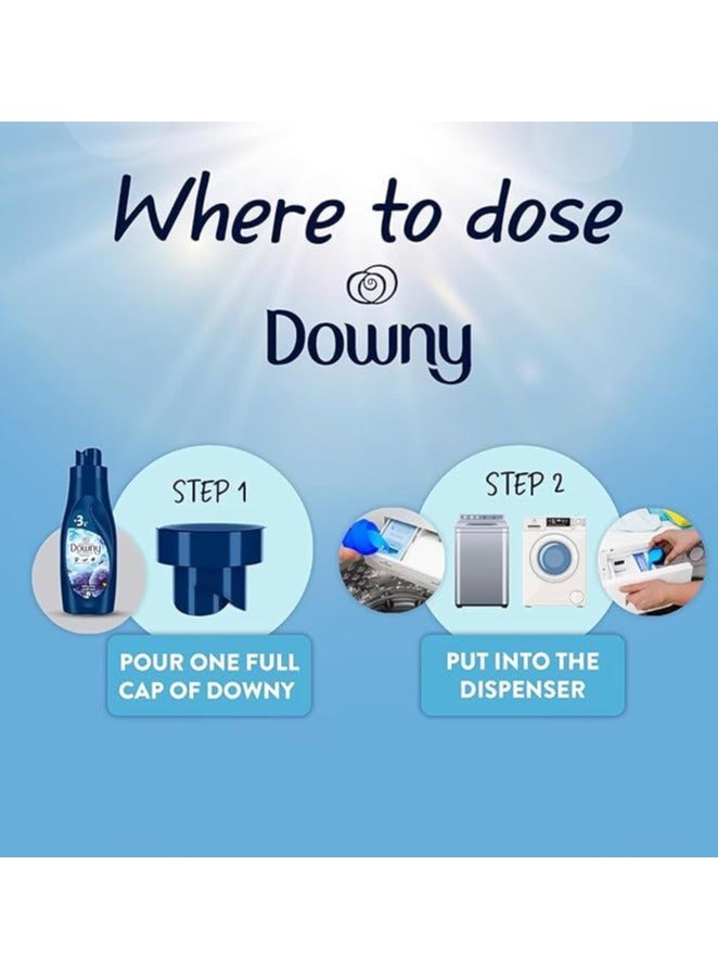 Downy منعم الأقمشة المركز برائحة حديقة الورد مع حماية اللون - Image 5