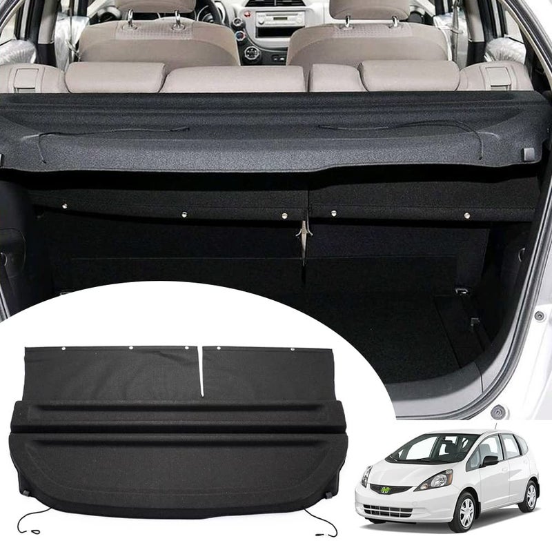 Powerty Cargo Cover Compatible with Honda Fit 2009 2010 2011 Accessories Trunk Cover Trunk Security Shield Shade Can Withstand Load