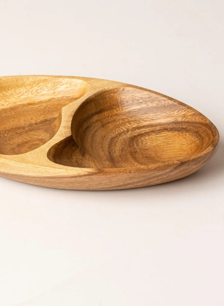 oval divided serving plate - Image 2