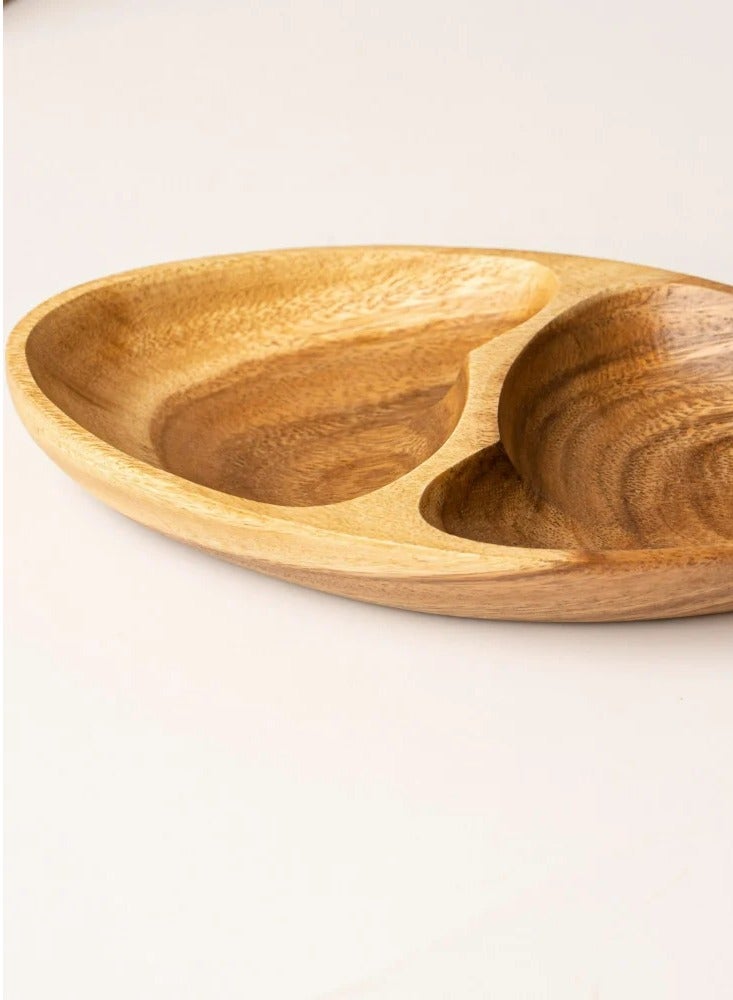 oval divided serving plate - Image 3