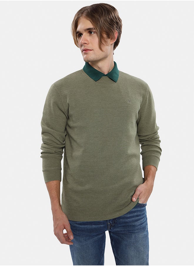 American Eagle - AE Long-Sleeve Thermal T-Shirt - Image 1
