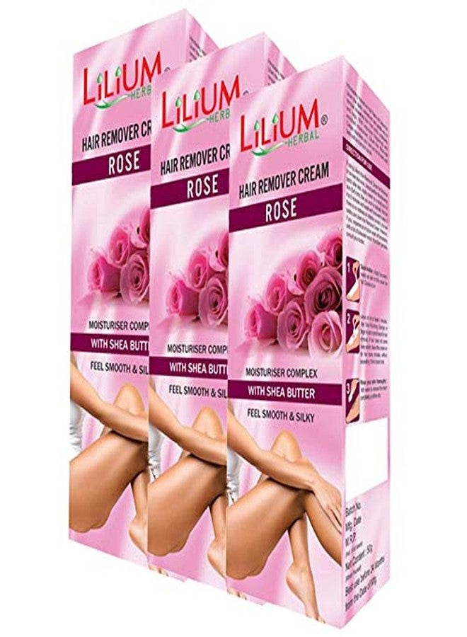 Lilium Rose Hair Removal Cream 50g Pack of 3