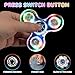 WELLVO 1Pcs LED Fidget Spinner for Kids Adults Light up Sensory Fidget Toys for Kids 48 812 Anxiety Stress Relief Classroom Prizes Glow in The Dark Hand Spinner Boys Girls Birthday Gifts - Image 4