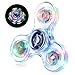 WELLVO 1Pcs LED Fidget Spinner for Kids Adults Light up Sensory Fidget Toys for Kids 48 812 Anxiety Stress Relief Classroom Prizes Glow in The Dark Hand Spinner Boys Girls Birthday Gifts - Image 2
