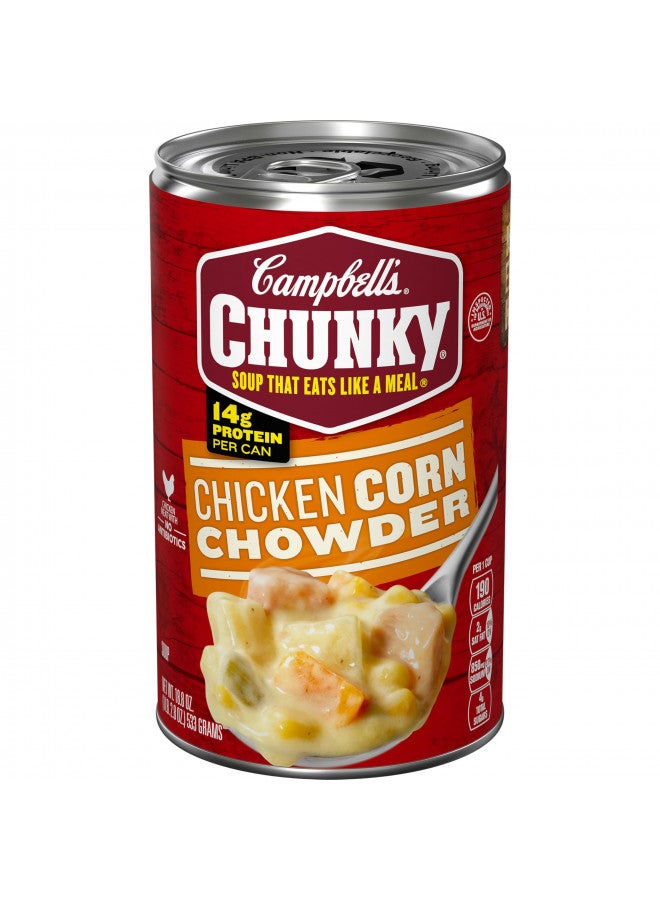 Campbell's Chunky Soup, Chicken Corn Chowder Soup, 18.8 Oz Can