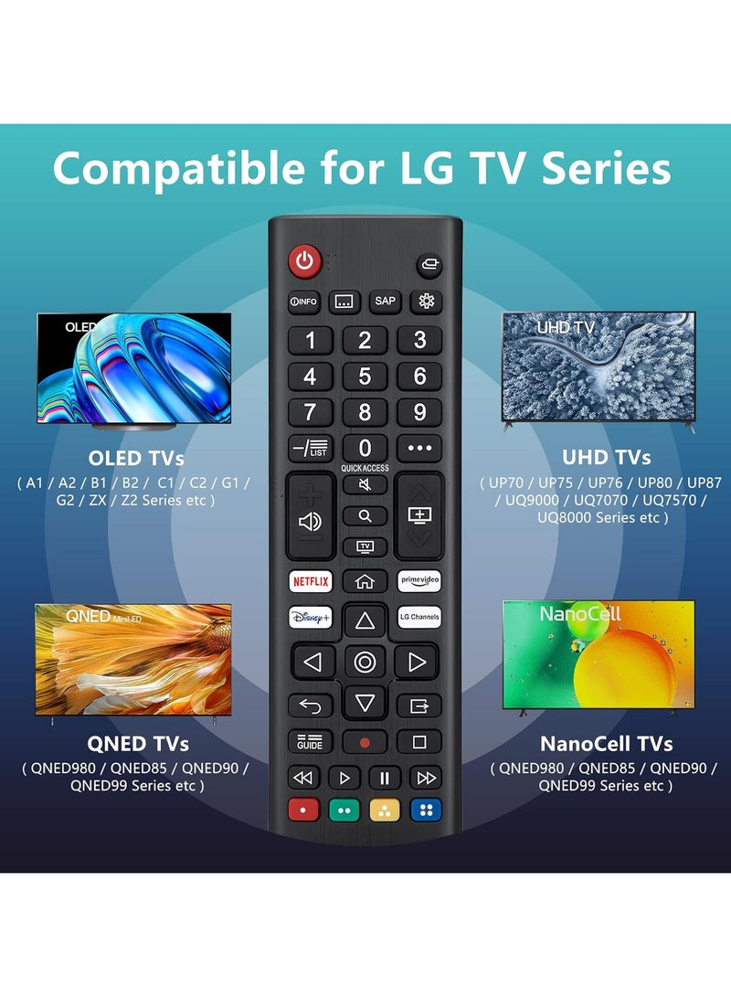BGM Universal Remote For LG Smart TV LCD LED QLED UHD 3D QNED, NanoCell TVs with Smart Short Keys  - Image 2