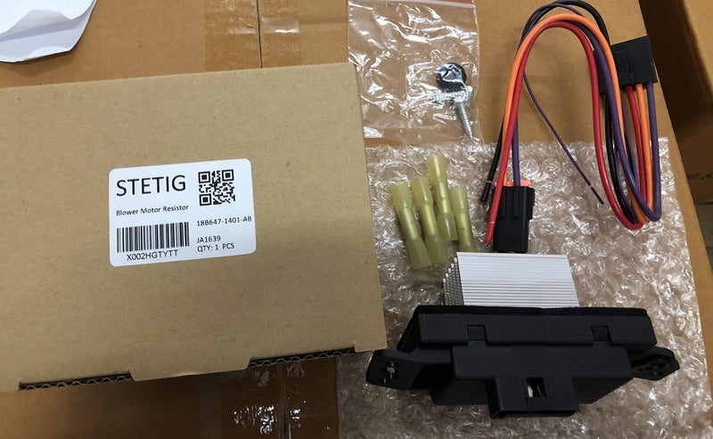 STETIG (مجموعات مع الأسلاك) مجموعة مقاوم موتور مروحة التحكم في درجة الحرارة التلقائي متوافقة مع 03-06 إسكاليد - 03-06 أفالانش سوبربان تاهو / 03-08 سيلفرادو تريل بليزر - 03-09 إنفوي سييرا يوكون والمزيد 1581773 - Image 2