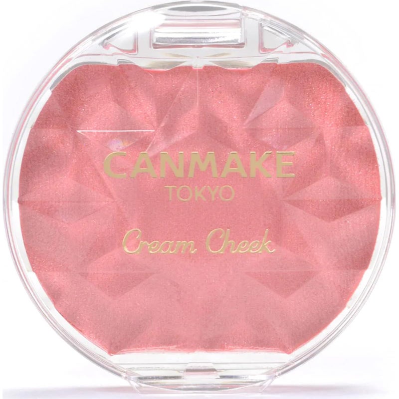 CANMAKE - Cream Cheek Pearl - Silky Smooth Long Lasting High Pigment Pearl - 0.14oz (3.9g) (P01 Peach Dazzle) - Image 1