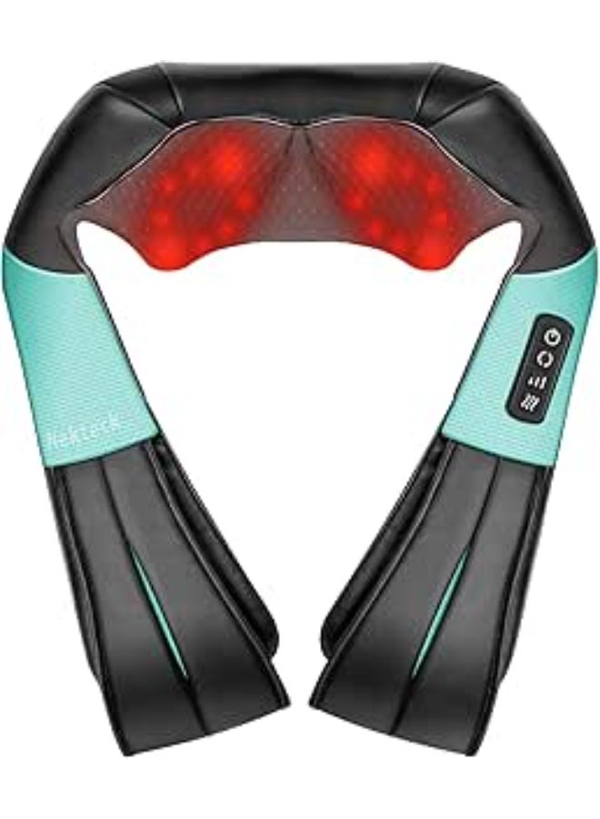 Shiatsu Neck & Back Massager with Heat – 3D Deep Kneading Massage Pillow for Full Body Pain Relief – Portable for Home, Office & Car Use - Image 1