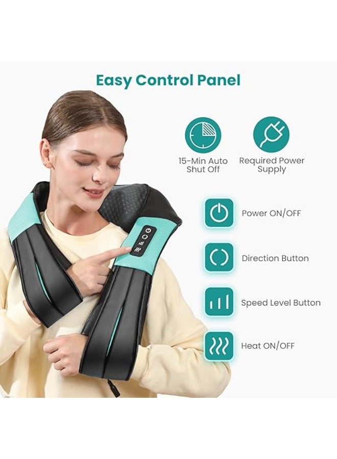 Shiatsu Neck & Back Massager with Heat – 3D Deep Kneading Massage Pillow for Full Body Pain Relief – Portable for Home, Office & Car Use - Image 4