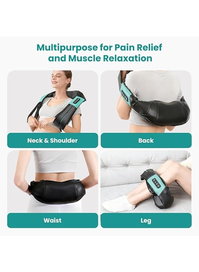Shiatsu Neck & Back Massager with Heat – 3D Deep Kneading Massage Pillow for Full Body Pain Relief – Portable for Home, Office & Car Use - Image 5