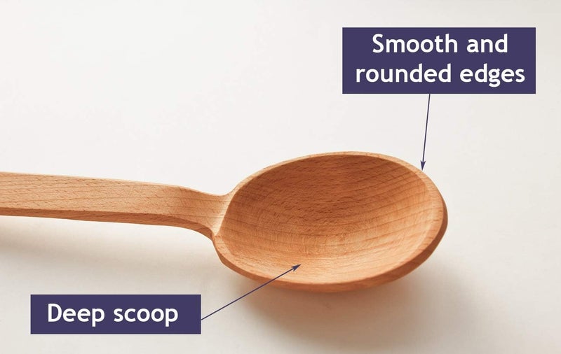 ECOSALL Heavy Duty Large Wooden Spoon 18-inch, Long Handle Cooking Tool With a Scoop. Nonstick Big Spoon for Stirring Mixing Cajun Crawfish Boil Wall Décor. Super Strong Sturdy Giant Hardwood Untesil - Image 3