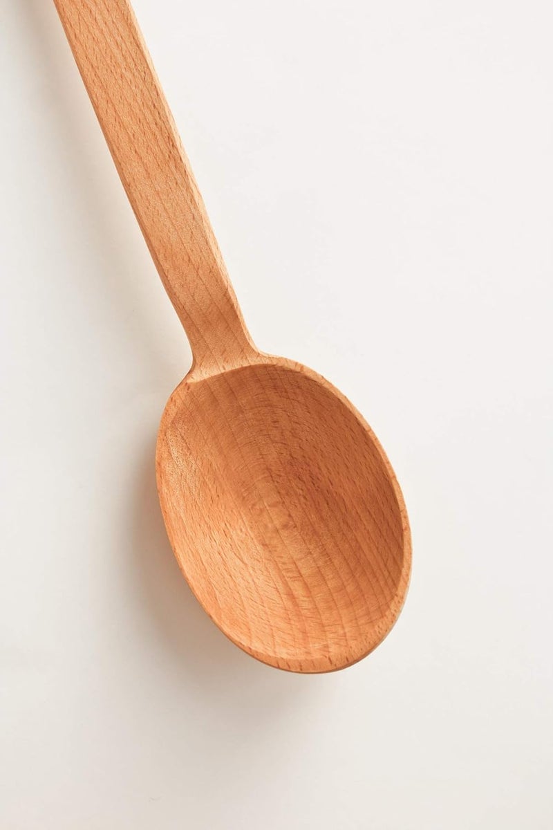 ECOSALL Heavy Duty Large Wooden Spoon 18-inch, Long Handle Cooking Tool With a Scoop. Nonstick Big Spoon for Stirring Mixing Cajun Crawfish Boil Wall Décor. Super Strong Sturdy Giant Hardwood Untesil - Image 5