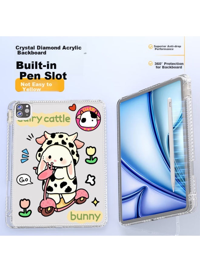 Hboalg Apple Ipad 10 Protective Case 10th Generation New 10.9-inch Airbag Pen Slot Cartoon Protective Shell Ultra-thin Anti-drop Soft Shell - Image 4