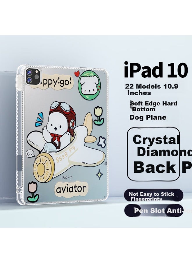 Hboalg Apple Ipad 10 Protective Case 10th Generation New 10.9-inch Airbag Pen Slot Cartoon Protective Shell Ultra-thin Anti-drop Soft Shell - Image 1