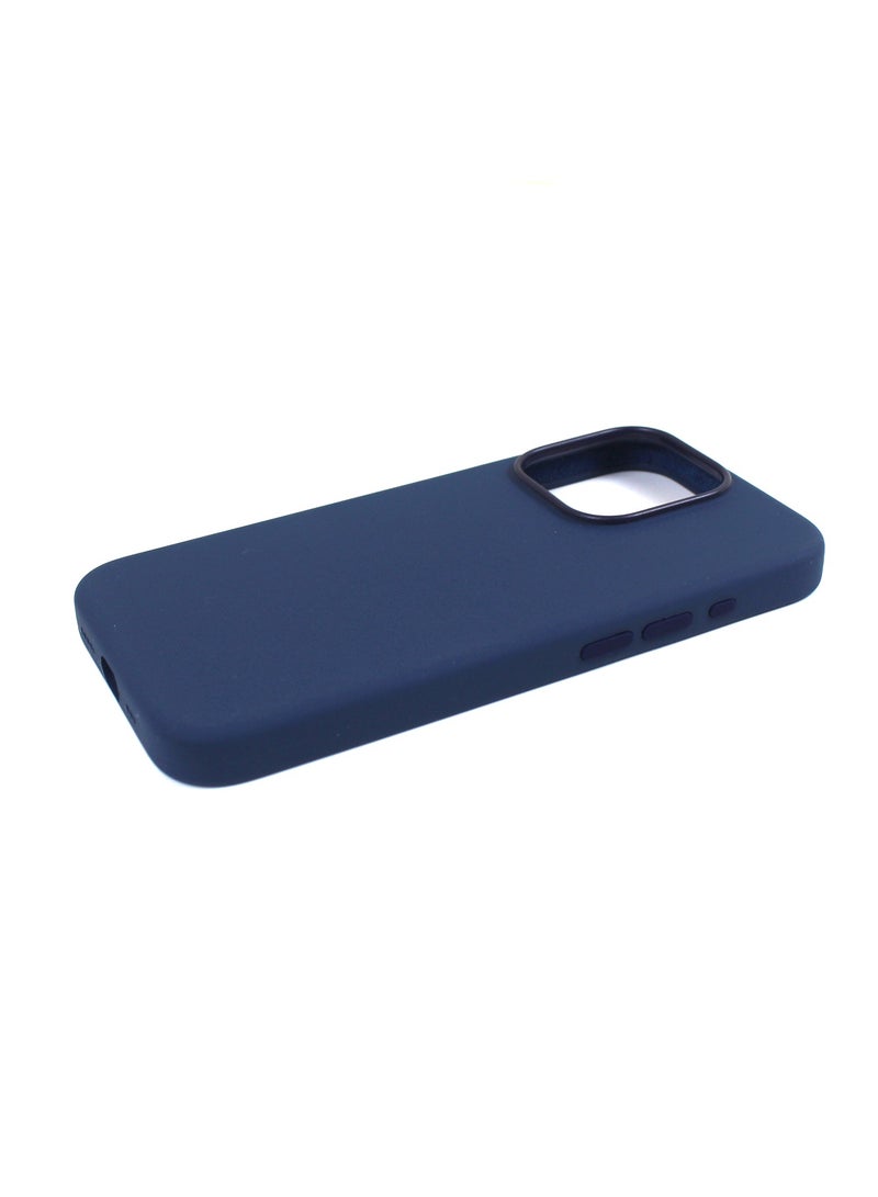 Max & Max iPhone 15 Pro Max Silicone Case with MagSafe – Shockproof, Wireless Charging Compatible, Smooth Grip Cover (Blue) - Image 3