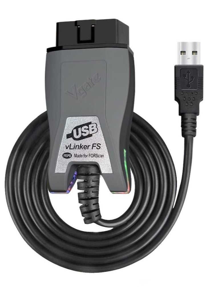 Excefore - OBD to USB Power Cable Adapter, OBD2 Male to USB Female Connector, OBD2 USB Adapter, for for-Scan HS/MS-CAN Auto Switch - Image 1
