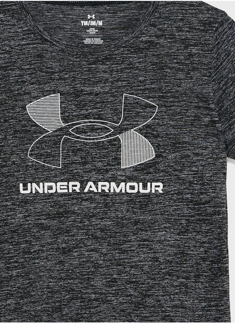 UNDER ARMOUR - Girls' Tech Twist Short Sleeve T-shirt - Image 1