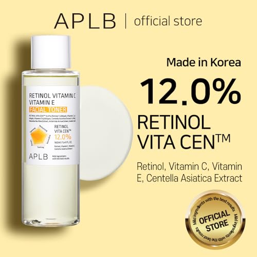 APLB Retinol Vitamin C Vitamin E Facial Toner Retinol VITA CEN 120 541 FLOZKorean Skincare Replenishing Moisture Revitalize for Gentle and Improve Skin Texture Through Retinol - Image 3
