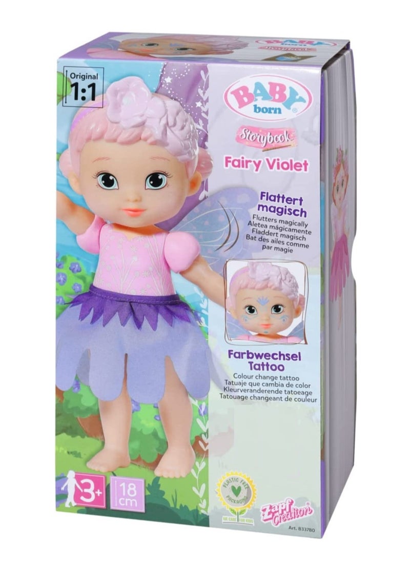 Zapf Creation Baby Born Storybook Fairy Doll Violet 18cm  - Image 1