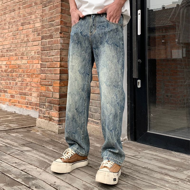 Unisex Classic Denim Jeans Loose Fit Daily Outdoor Wear - Image 2