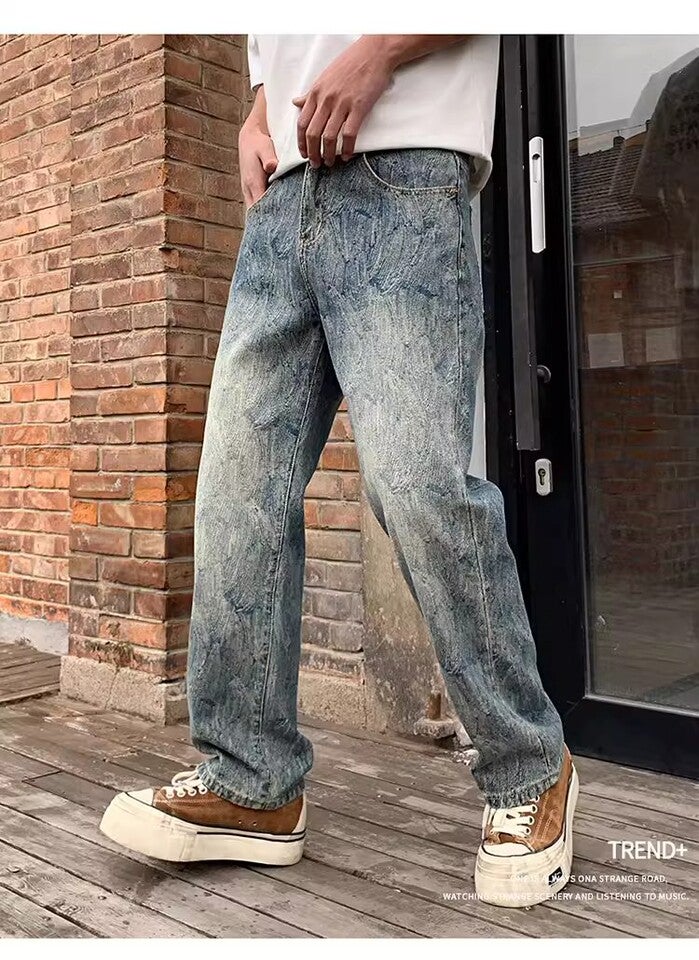 Unisex Classic Denim Jeans Loose Fit Daily Outdoor Wear - Image 5