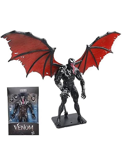Venom Action Figure Amazing Spiderman Carnage Anime Action PVC Figure Movable Characters Model Statue Toys Desktop Ornaments or Kids Boys Birthday Gift-Venom