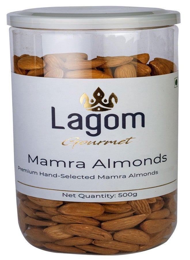 Lagom Gourmet Mamra Almonds 500g | All Natural | No Preservatives | No Additives | Gluten Free | Vegan | Plant Based | Non GMO | Nuts Dry Fruits | Mamra Badam | Mamra Giri - Image 1