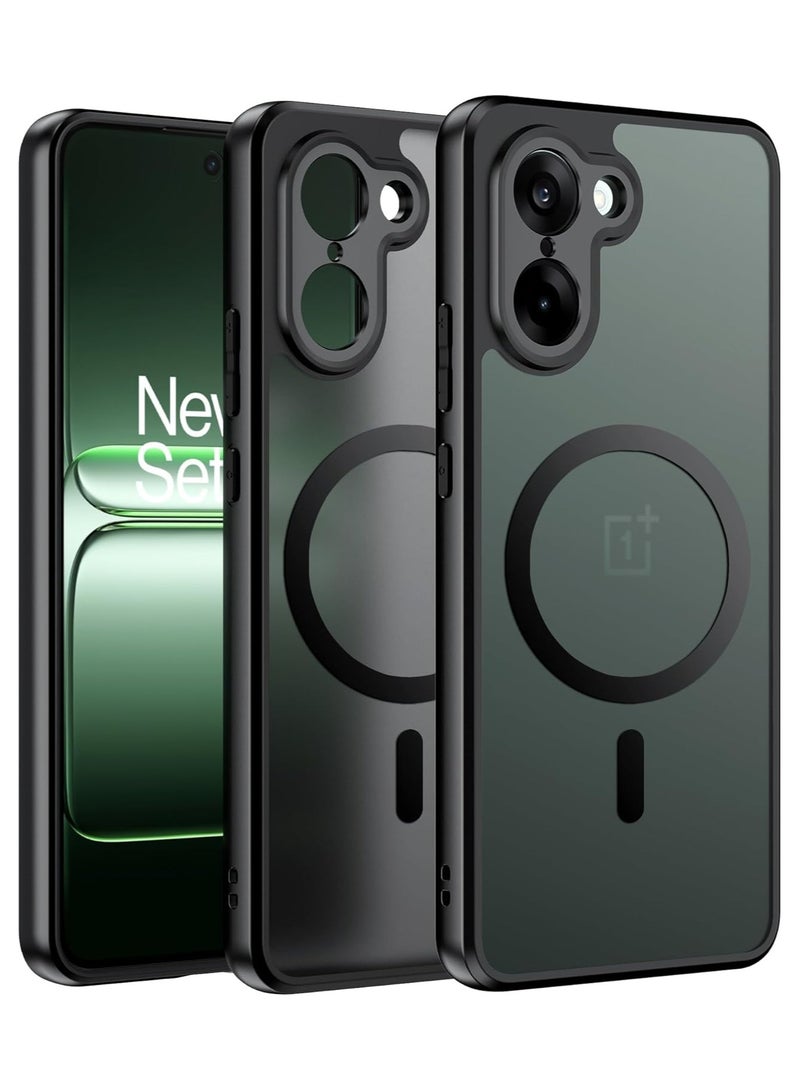 CHEROSIN حافظة هاتف مغناطيسية لهاتف OnePlus Nord CE5 5G غلاف خلفي شفاف ومتين، غلاف هاتف نحيف - Image 1