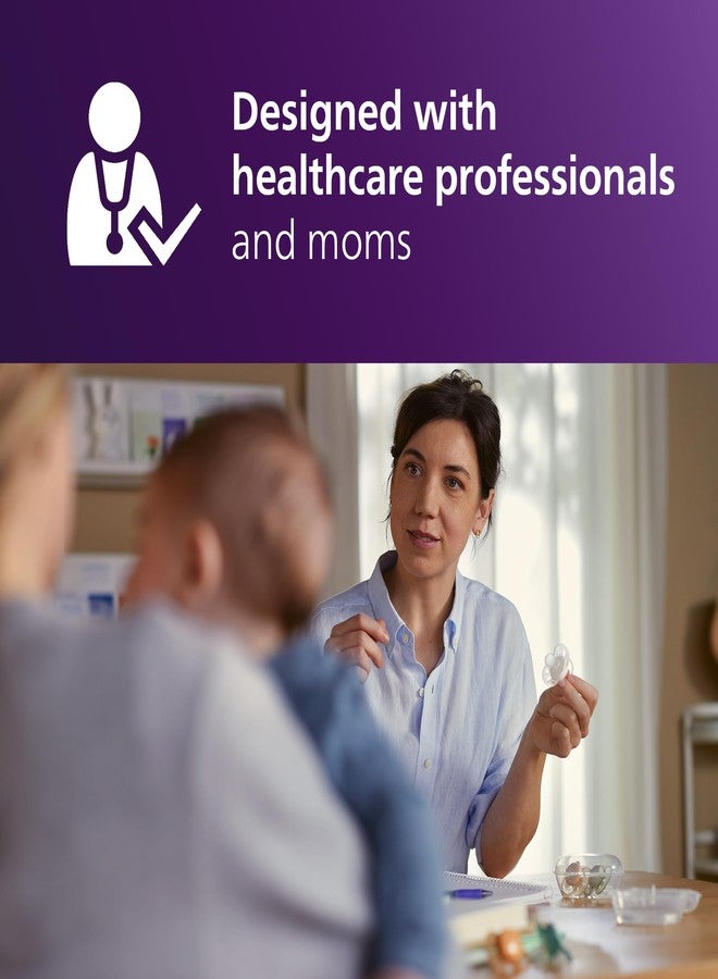 Avent Philips Avent Ultra Soft Pacifiers - Orthodontic Design, for Babies 0-6 Months, Flexible Shield, Silicone Symmetrical Nipple, BPA-Free, 2 Sterilizing Cases, 4 Pack, SCF091/48 - Image 4