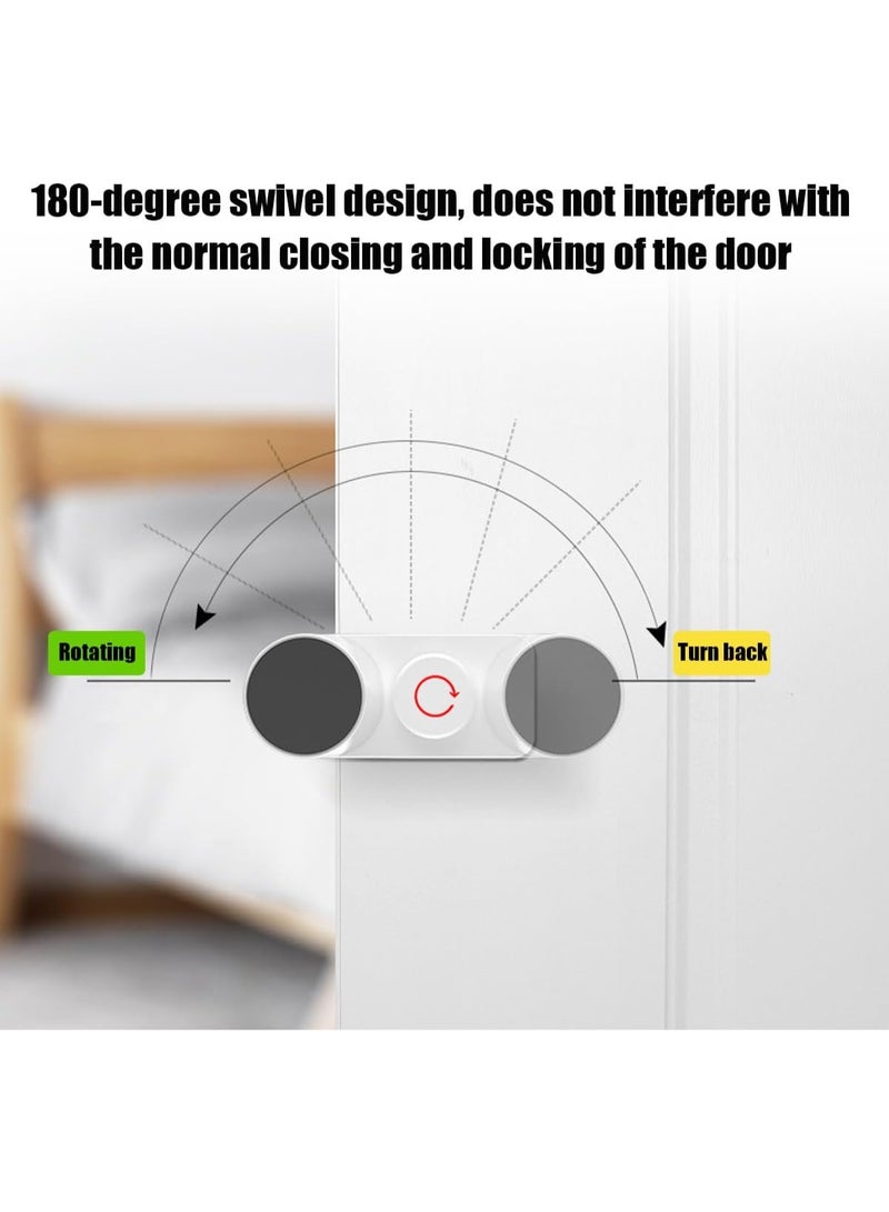 Door Pinch Guard, Baby Proofing Door Stoppers with 180° Rotating Self Adhesive Base, Children Anti-Pinch Door Stopper, Keep Finger Safe (6 PCS) - Image 4