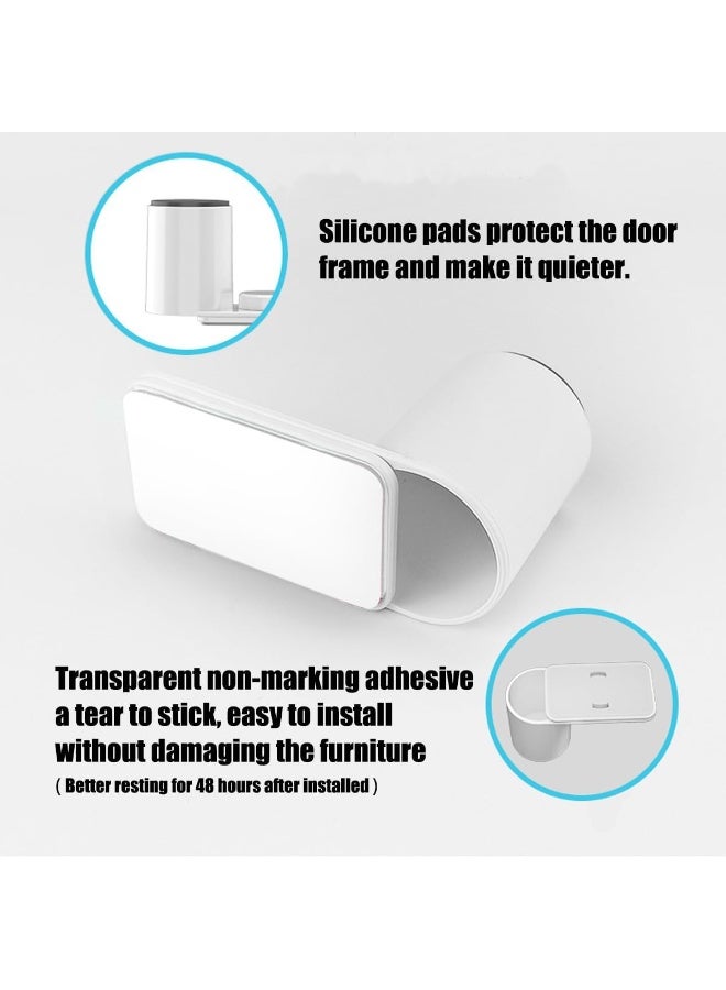 Door Pinch Guard, Baby Proofing Door Stoppers with 180° Rotating Self Adhesive Base, Children Anti-Pinch Door Stopper, Keep Finger Safe (6 PCS) - Image 5