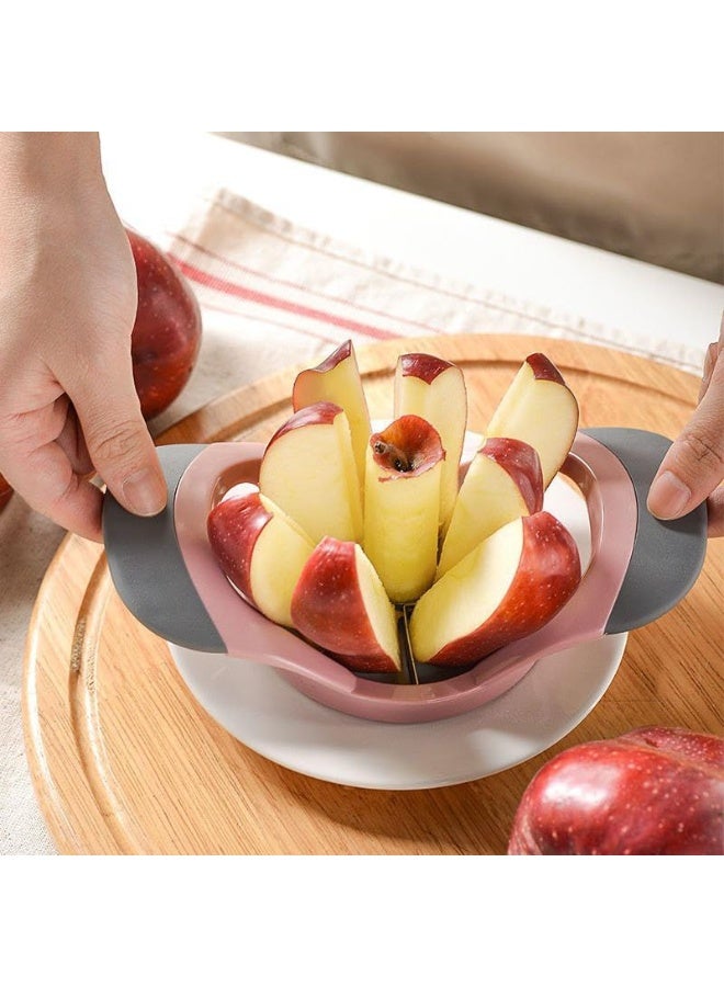 قطاعة تفاح ستانلس ستيل بتصميم متعدد الشفرات ومقبض مريح للفواكه - Image 5