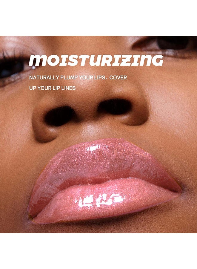 pudaier 12H Hydration Scented Vegan Lip Gloss，Lip Plumper Gloss， High Shine Gloss ，Moisturizing Lip Tint Shimmer Lip Gloss for Girl Women， Shiny Vegan Lip Makeup #07 - Image 4