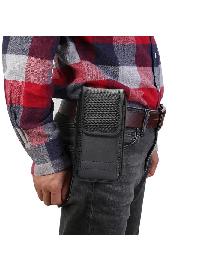 S-TOP Case For 6.4-6.9 inch Universal Nylon Cloth Mobile Phone Waist Bag with Card Slot - Image 1