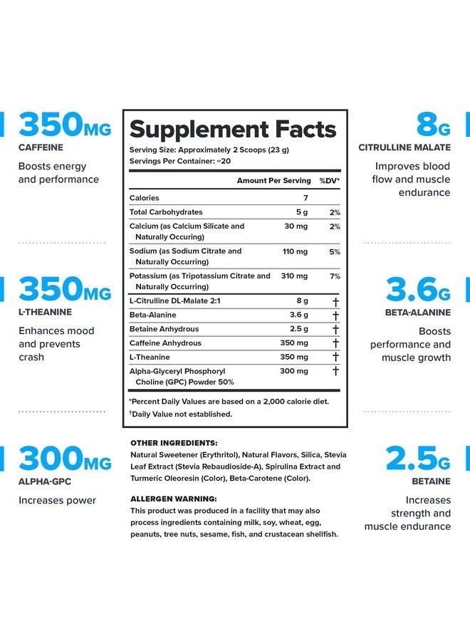 LEGION Pulse Pre Workout - All Natural Nitric Oxide Preworkout Drink to Boost Energy, Creatine Free, Naturally Sweetened, Beta Alanine, Citrulline, Alpha GPC (Green Apple) - Image 1