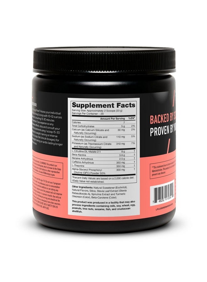 LEGION Pulse Pre Workout - All Natural Nitric Oxide Preworkout Drink to Boost Energy, Creatine Free, Naturally Sweetened, Beta Alanine, Citrulline, Alpha GPC (Green Apple) - Image 2