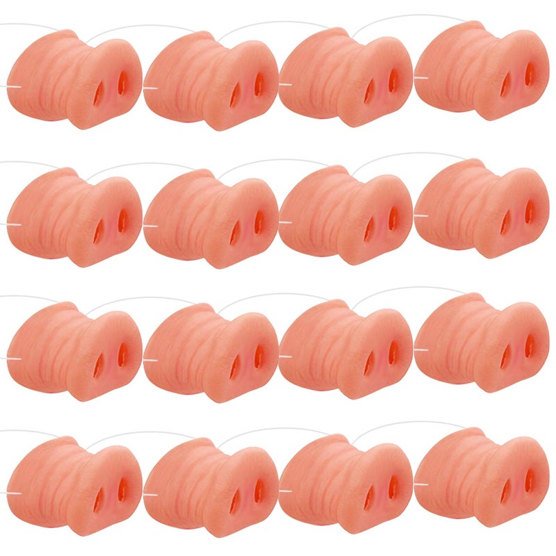 Cotiny 12 Pack Halloween Pig Nose Pig Snout Costume Cosplay Pig Nose with Elastic Band for Halloween Party Supplies - Image 3