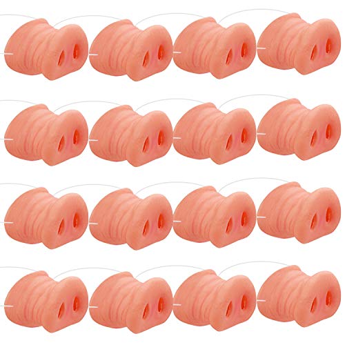 Cotiny 12 Pack Halloween Pig Nose Pig Snout Costume Cosplay Pig Nose with Elastic Band for Halloween Party Supplies - Image 1
